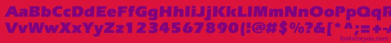 EverestcBold-Schriftart – Violette Schriften auf rotem Hintergrund