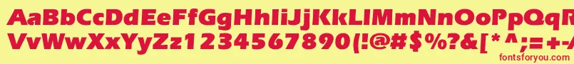 En savoir plus sur la police EverestcBold Police EverestcBold – polices rouges sur fond jaune