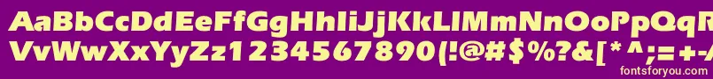 EverestcBold Font – Yellow Fonts on Purple Background