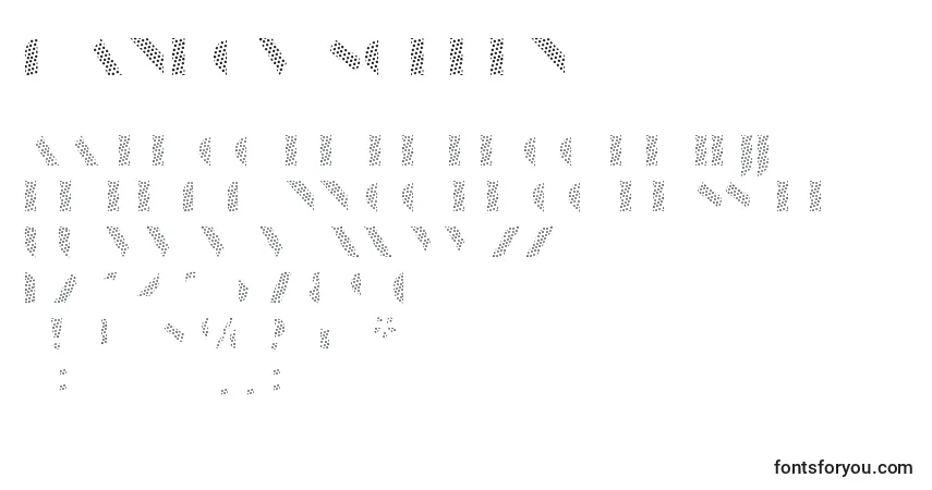 Czcionka ManbowScreen – alfabet, cyfry, specjalne znaki