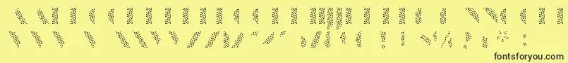 ManbowScreen Font – Black Fonts on Yellow Background