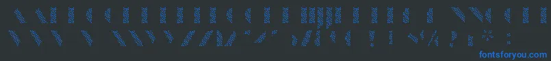 ManbowScreen Font – Blue Fonts on Black Background