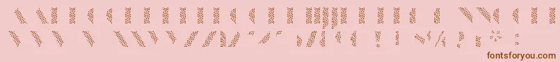 ManbowScreen Font – Brown Fonts on Pink Background