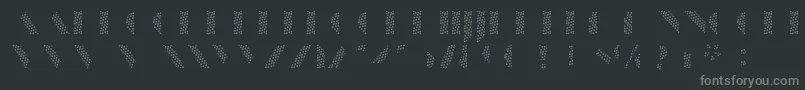 ManbowScreen-fontti – harmaat kirjasimet mustalla taustalla