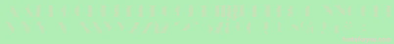 フォントManbowScreen – 緑の背景にピンクのフォント