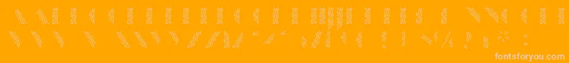 ManbowScreen-Schriftart – Rosa Schriften auf orangefarbenem Hintergrund