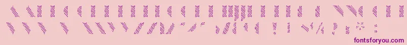 ManbowScreen-Schriftart – Violette Schriften auf rosa Hintergrund