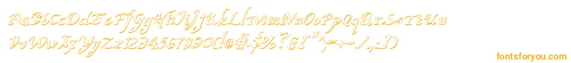 Шрифт ValleyForgeOutlineItalic – оранжевые шрифты