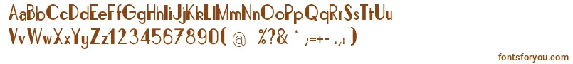 BonafettiLight Font – Brown Fonts on White Background