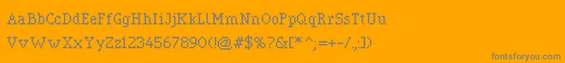 Police Pixerif – polices grises sur fond orange