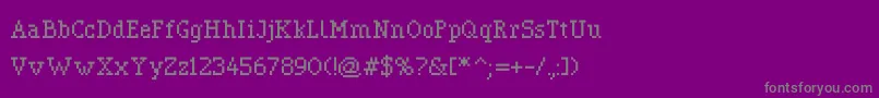 Pixerif-Schriftart – Graue Schriften auf violettem Hintergrund