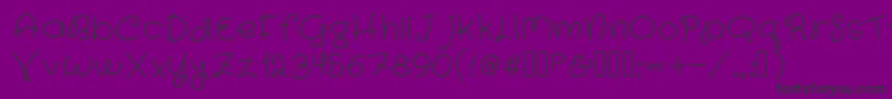 Шрифт Sun – чёрные шрифты на фиолетовом фоне