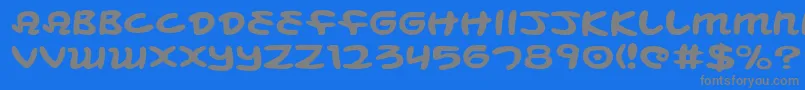 MagicBeansExpanded Font – Gray Fonts on Blue Background