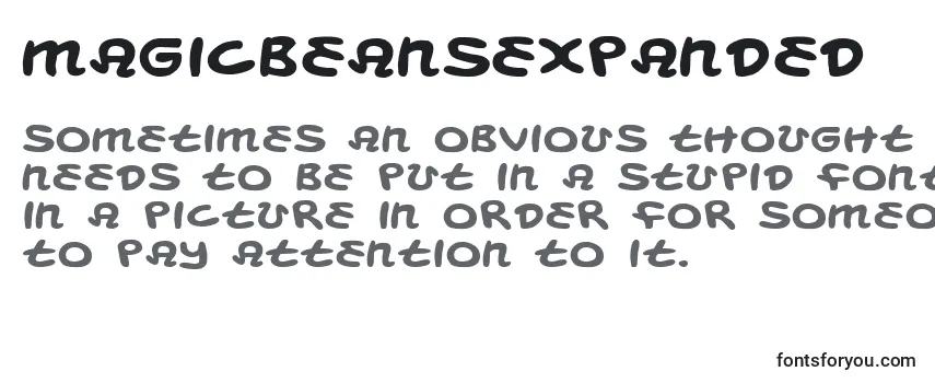 MagicBeansExpanded Font