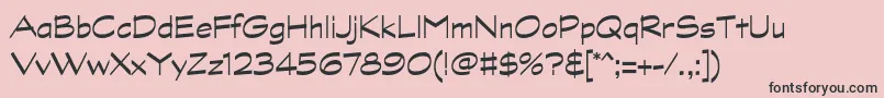 GraphitestdRegular Font – Black Fonts on Pink Background