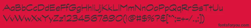 GraphitestdRegular Font – Black Fonts on Red Background