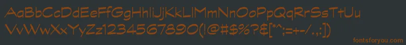 GraphitestdRegular Font – Brown Fonts on Black Background