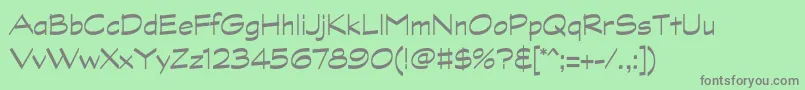 GraphitestdRegular Font – Gray Fonts on Green Background
