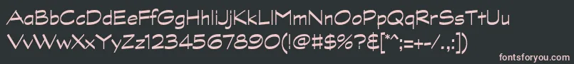 GraphitestdRegular Font – Pink Fonts on Black Background
