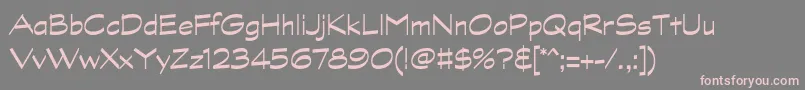 GraphitestdRegular Font – Pink Fonts on Gray Background