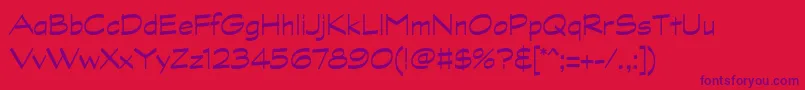GraphitestdRegular Font – Purple Fonts on Red Background