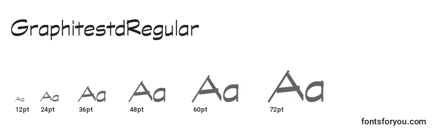 Размеры шрифта GraphitestdRegular