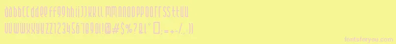 Andover Font – Pink Fonts on Yellow Background