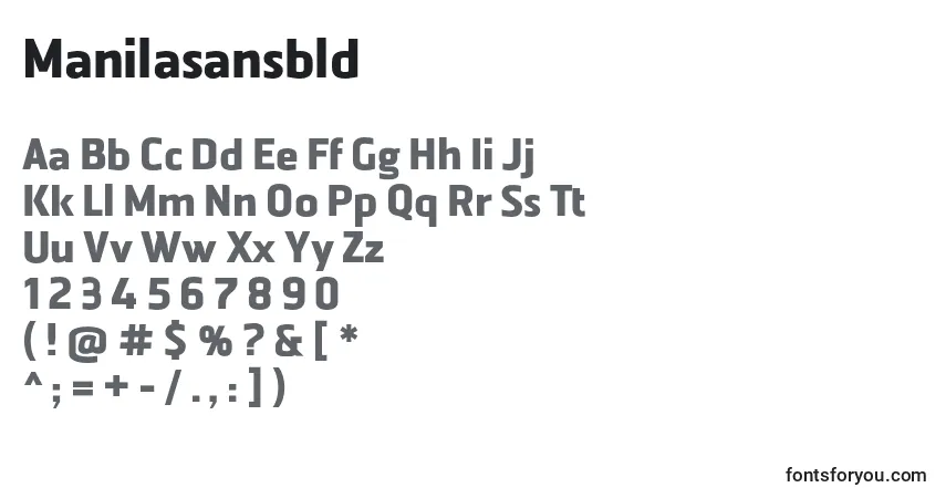 Police Manilasansbld - Alphabet, Chiffres, Caractères Spéciaux