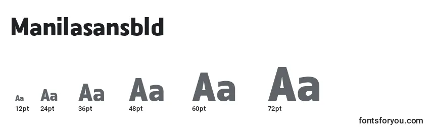 Manilasansbld Font Sizes