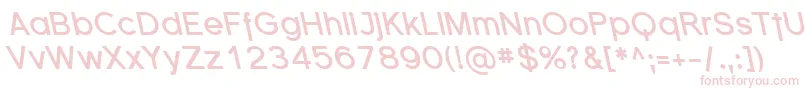 Florsn46 Font – Pink Fonts on White Background