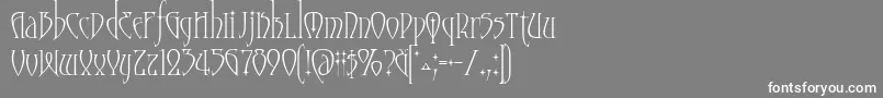 フォントMoonstone – 灰色の背景に白い文字