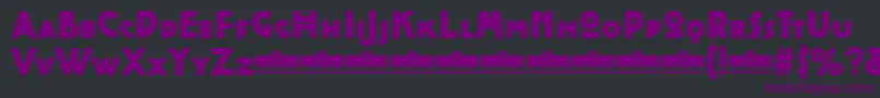 CocotteHeavyTrial Font – Purple Fonts on Black Background