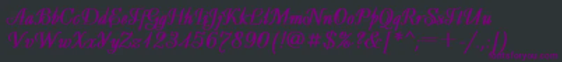 Decor3 Font – Purple Fonts on Black Background