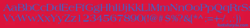 CountrysideSsi Font – Blue Fonts on Red Background