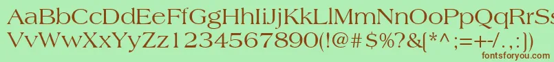 CountrysideSsi Font – Brown Fonts on Green Background