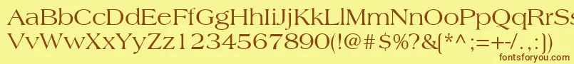 CountrysideSsi Font – Brown Fonts on Yellow Background