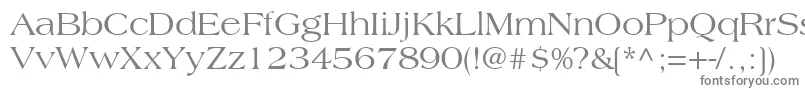フォントCountrysideSsi – 白い背景に灰色の文字