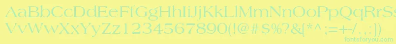 CountrysideSsi Font – Green Fonts on Yellow Background