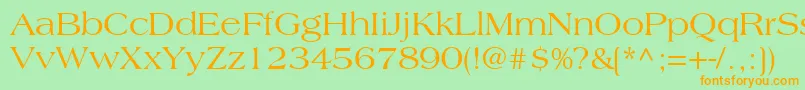 CountrysideSsi Font – Orange Fonts on Green Background