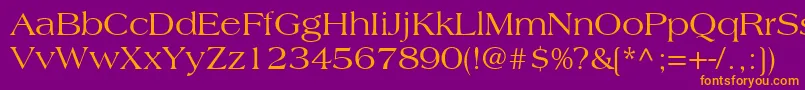 CountrysideSsi Font – Orange Fonts on Purple Background