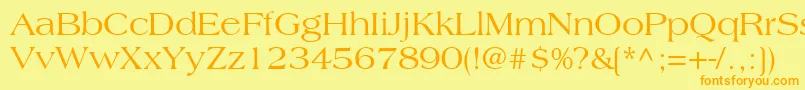 CountrysideSsi Font – Orange Fonts on Yellow Background