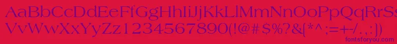 CountrysideSsi Font – Purple Fonts on Red Background