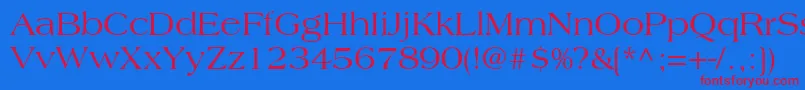 CountrysideSsi Font – Red Fonts on Blue Background