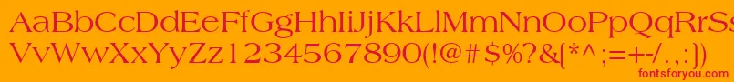 CountrysideSsi Font – Red Fonts on Orange Background