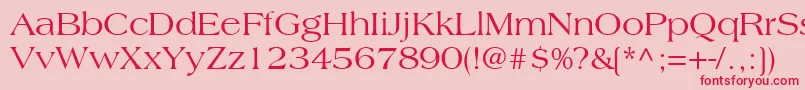 CountrysideSsi Font – Red Fonts on Pink Background