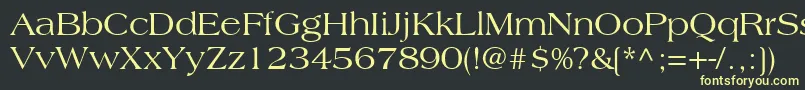 CountrysideSsi Font – Yellow Fonts on Black Background