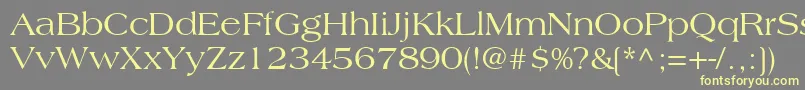 CountrysideSsi Font – Yellow Fonts on Gray Background