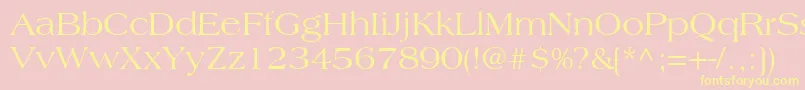 CountrysideSsi Font – Yellow Fonts on Pink Background