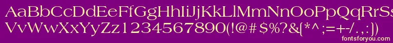 CountrysideSsi Font – Yellow Fonts on Purple Background