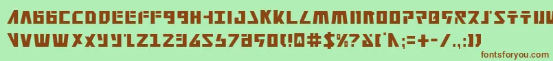 Шрифт FalconheadCondensed – коричневые шрифты на зелёном фоне